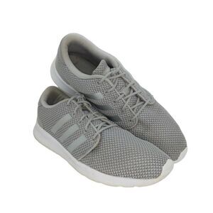 Adidas QT Racer Womens Pre-owned Cloudfoam Gray Running Sneakers - sz. 9 1/2